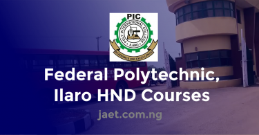 federal polytechnic ilaro hnd courses
