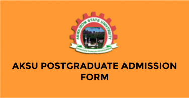 aksu post graduate admission form