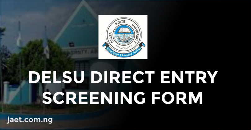 delsu direct entry form