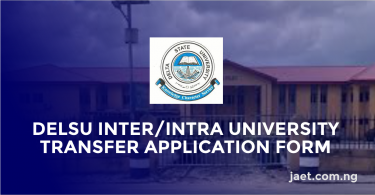 delsu inter/intra transfer form