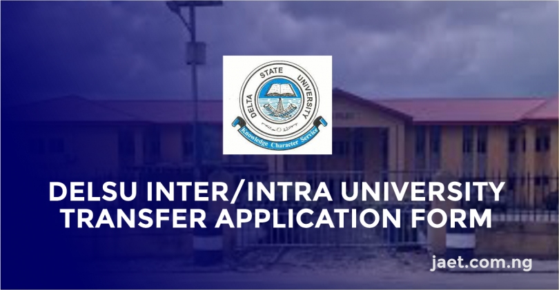 delsu inter/intra transfer form