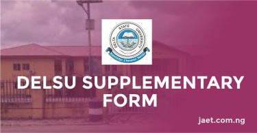 delsu supplementary form