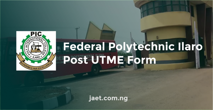 federal poly ilaro post utme form