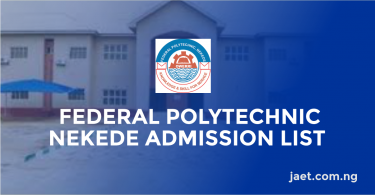 nekede poly admission list