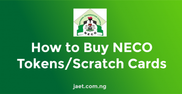 how to buy neco tokens or scratch card