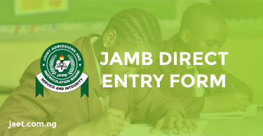 Jamb direct entry form