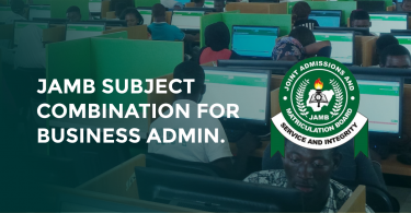 jamb subject combo for business admin