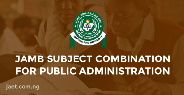 jamb subject combo for public admin