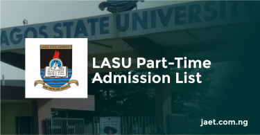 lasu part time admission list