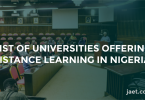 universities offering distance learning in Nigeria
