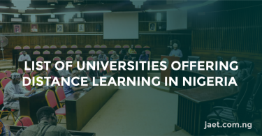 universities offering distance learning in Nigeria