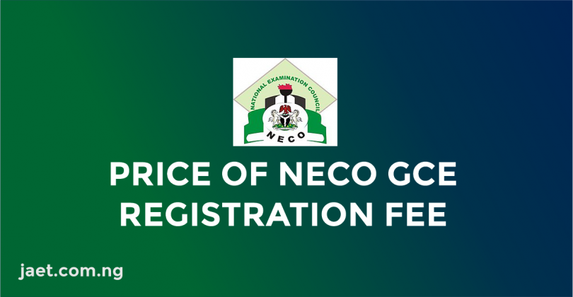 neco gce registration price