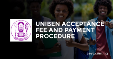 uniben acceptance fee