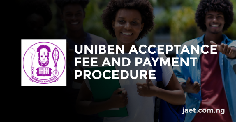 uniben acceptance fee