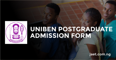 uniben post graduate form