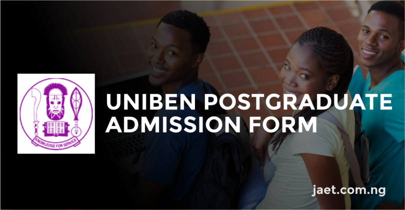 uniben post graduate form