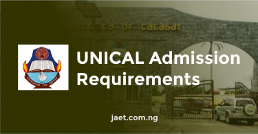 unical admission requirements