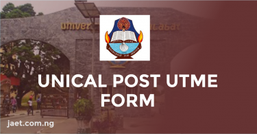 unical post utme form