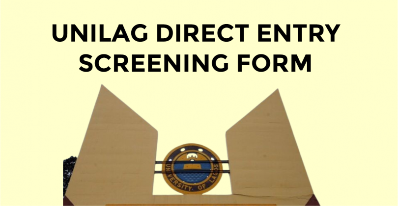 unilag direct entry form