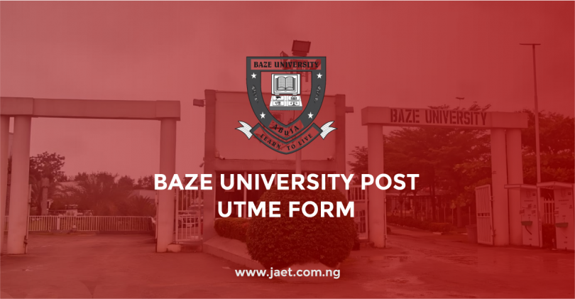 Baze University Post UTME Form