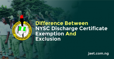 Difference Between NYSC Discharge Certificate, Exemption, and Exclusion
