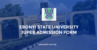 Ebonyi State University JUPEB Admission Form