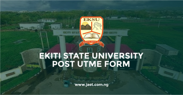 Ekiti State University Post UTME Form