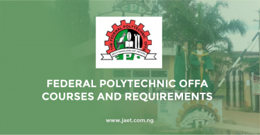 Federal Polytechnic Offa Courses
