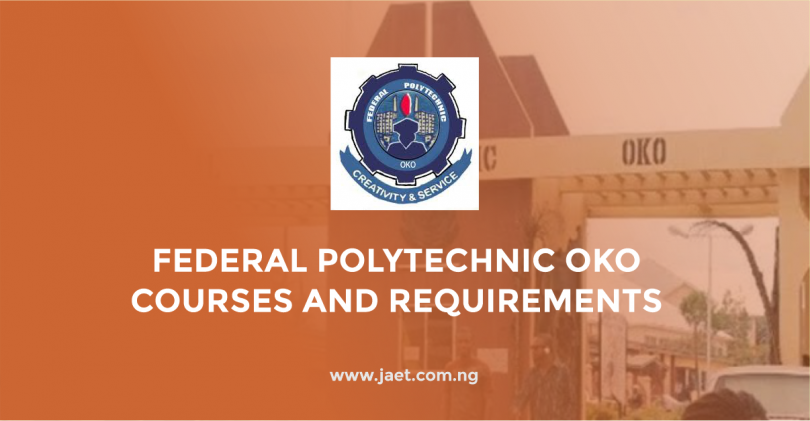 Federal Polytechnic Oko Courses