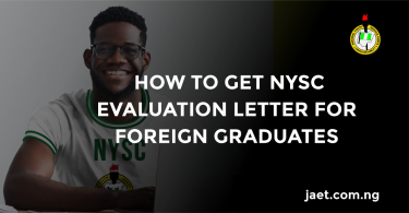 NYSC Evaluation Letter