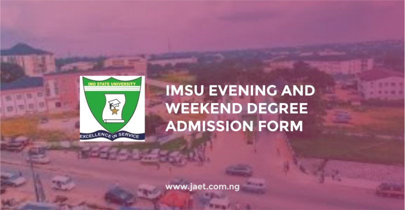 IMSU Evening and Weekend Degree Admission Form