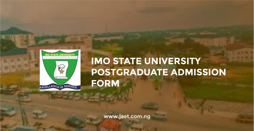 Imo State University Postgraduate Admission Form