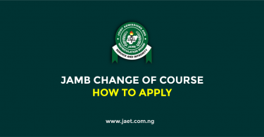 JAMB Change of Course Form