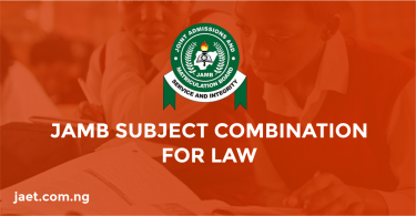JAMB Subject Combination for Law