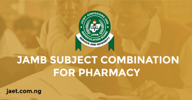 JAMB Subject Combination for Pharmacy