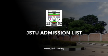 Joseph Sarwuan Tarka University Admission List