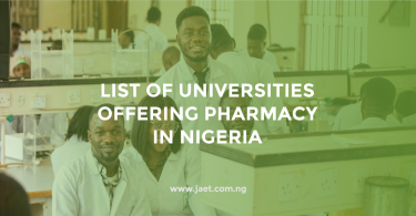 List of Universities Offering Pharmacy in Nigeria