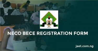 NECO BECE Registration Form