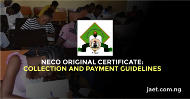 NECO Original Certificate