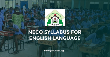 NECO Syllabus For English Language