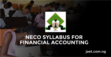 NECO Syllabus For Financial Accounting