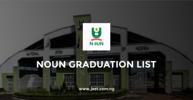 NOUN Graduation List