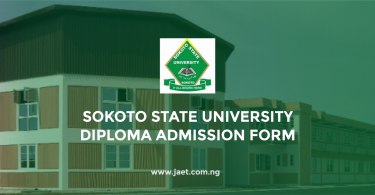 Sokoto State University Diploma Admission Form