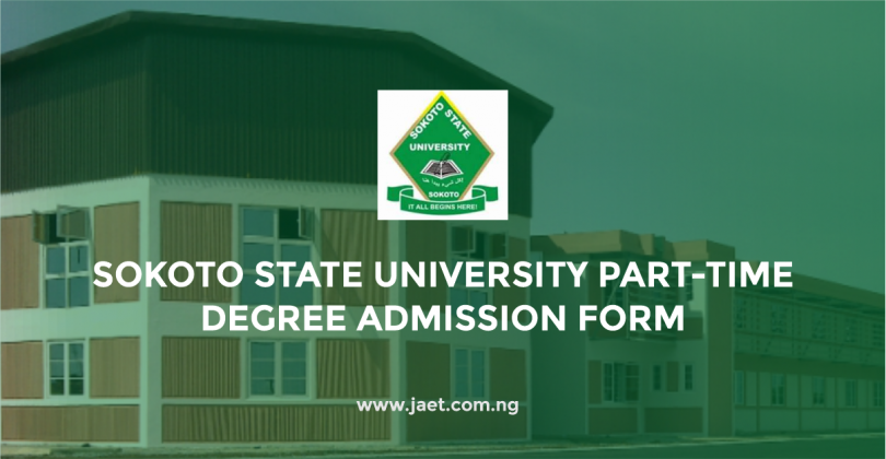 Sokoto State University Part Time Degree Admission Form