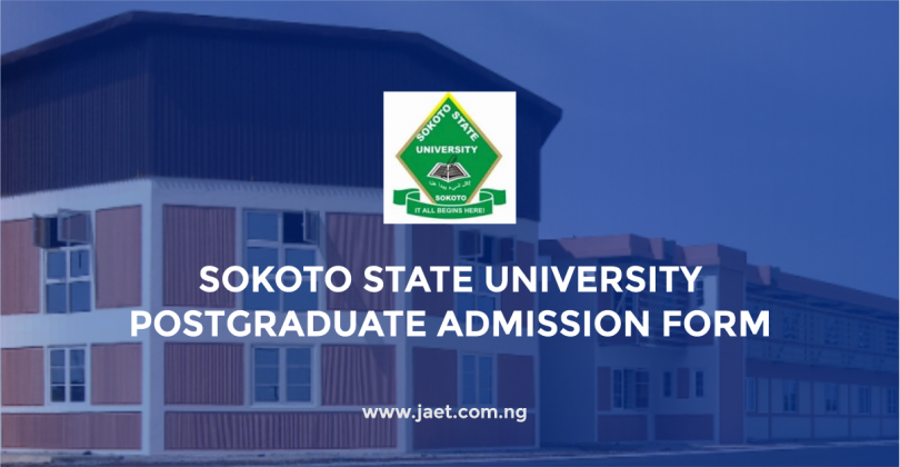 Sokoto State University postgraduate Admission Form
