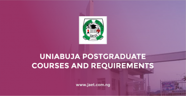 UNIABUJA Postgraduate Courses and Requirements