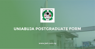 UNIABUJA Postgraduate Admission Form