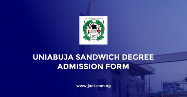 UNIABUJA Sandwich Degree Admission Form