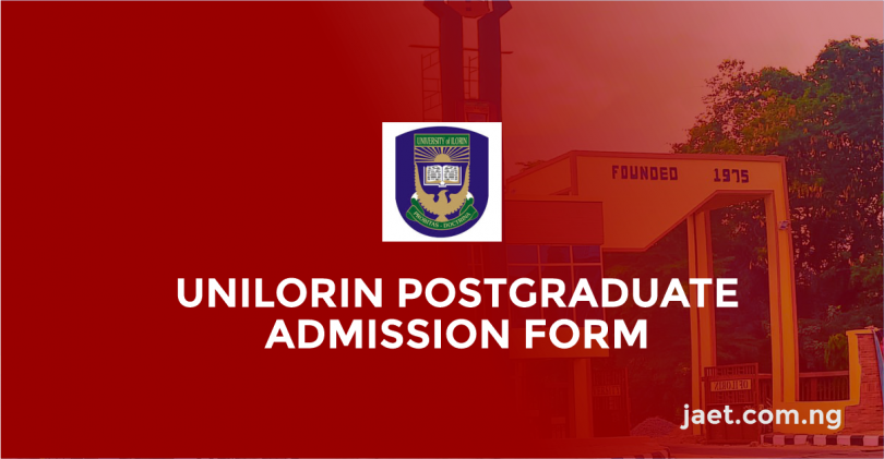 UNILORIN Postgraduate Admission Form