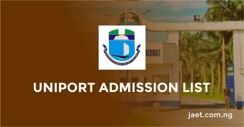 UNIPORT Admission List